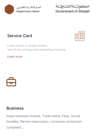 Collage of Sharjah Design System UI components